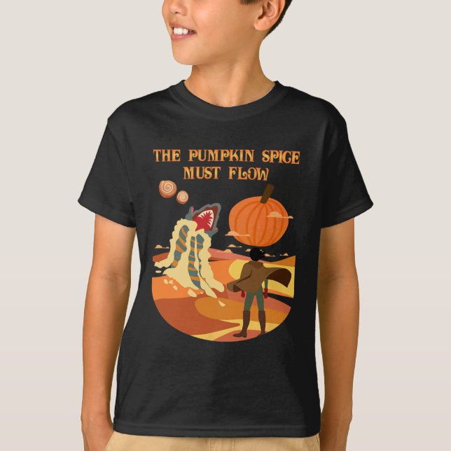 T-shirt L'Épice Citrouille Doit Flow Funny Fall Dune (Devant)