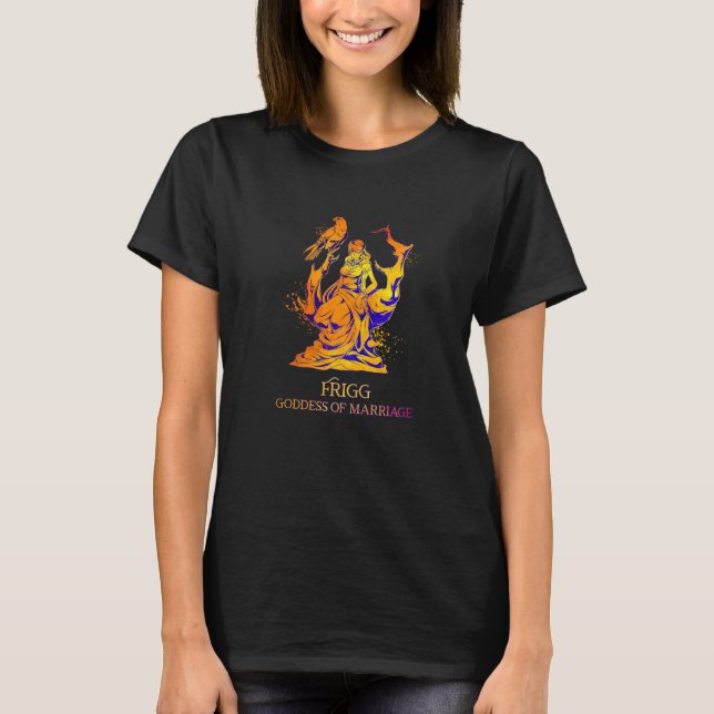 T-shirt L'épouse d'Odin déesse viking Frigg (Devant)