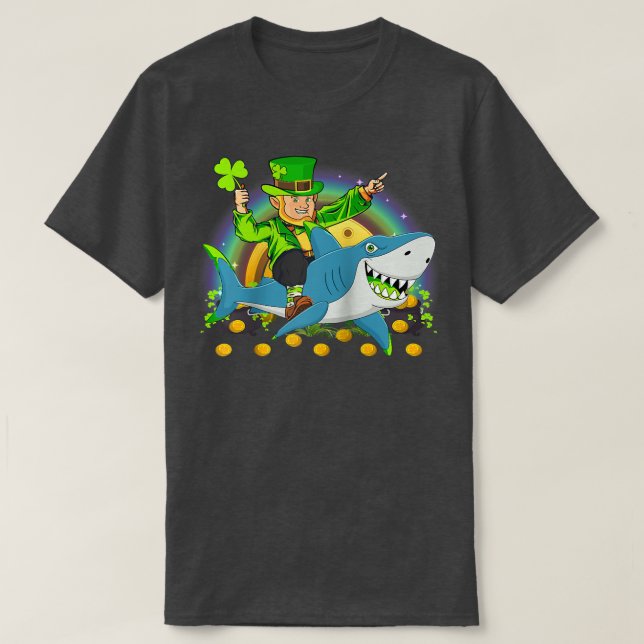T-shirt Leprechaun équitation Shark St (Design devant)