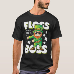 T-shirt Leprechaun-Floss-Like-A-Boss-St-Patricks-Day-Funny