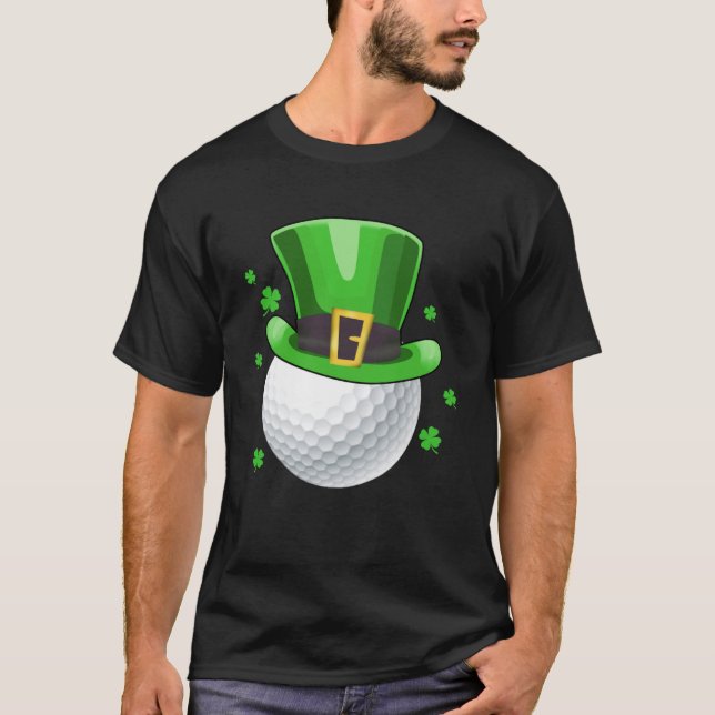 T-shirt Leprechaun Golf Ball Golfeur Jour de la Saint Patr (Devant)