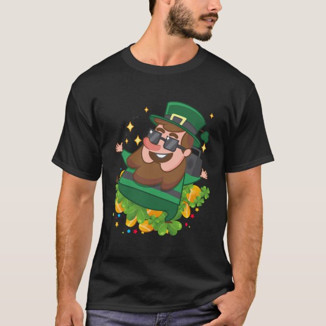 T-shirt Leprechaun Griddy Dance Jour de la Saint Patrick 2 (Devant)