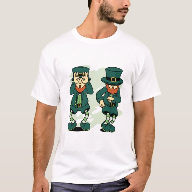 T-SHIRT LEPRECHAUN GRIDDY DANCE JOUR DE LA SAINT PATRICK 2 (Devant)