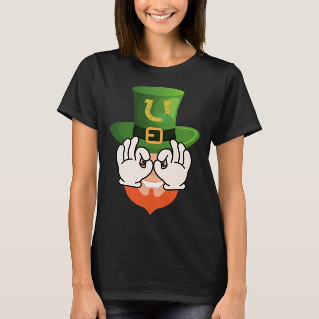 T-shirt Leprechaun Griddy Danse Jour de la Saint Patrick E (Devant)