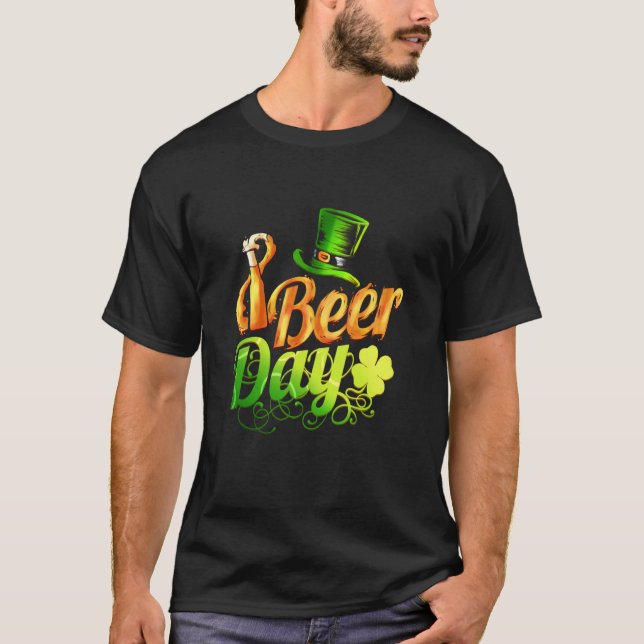 T-shirt Leprechaun Hat Beer Day On St Patricks Day (Devant)