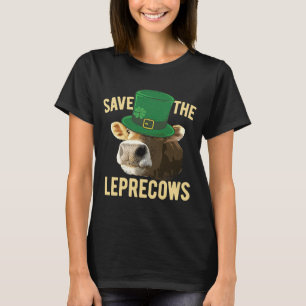T-shirt Leprechaun Jour de la Saint Patrick Vache Humour V