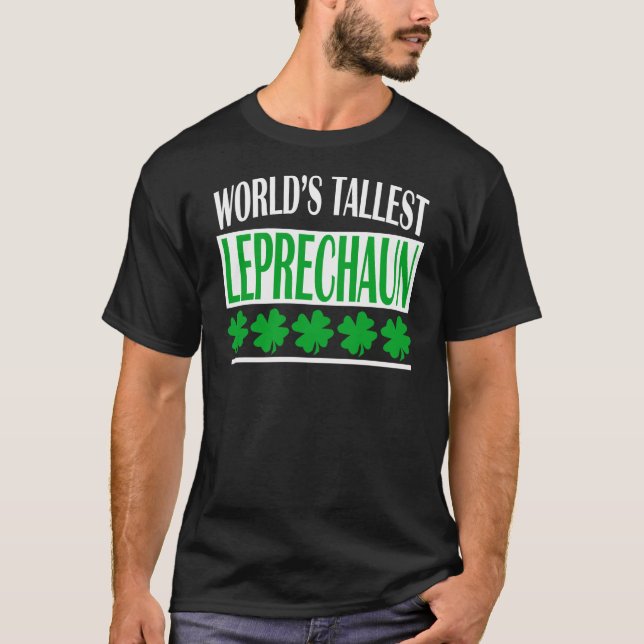 T-SHIRT LEPRECHAUN LE PLUS GRAND DU MONDE (Devant)
