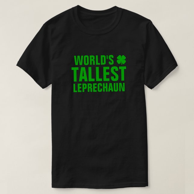 T-shirt Leprechaun le plus haut du monde (Design devant)
