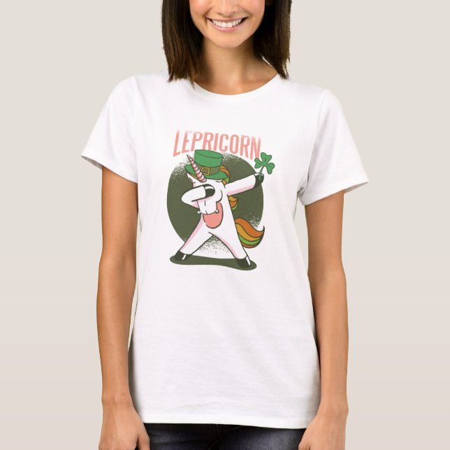 T-shirt leprechaun lepricorn de st patrick (Devant)