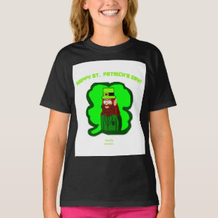 T-shirt Leprechaun Magic Girls Black Basic T Shirt
