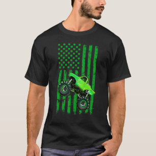 T-shirt Leprechaun Monster Truck St Patrick Day American F