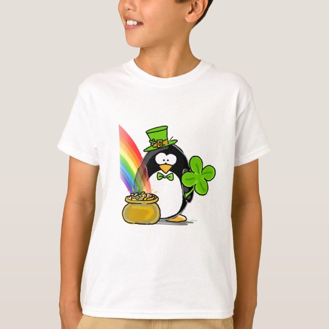 T-shirt Leprechaun Penguin (Devant)