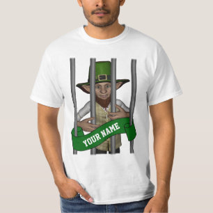 T-shirt Leprechaun personnalisé derrière les barreaux