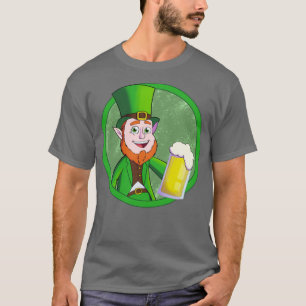 T-shirt Leprechaun propose un verre