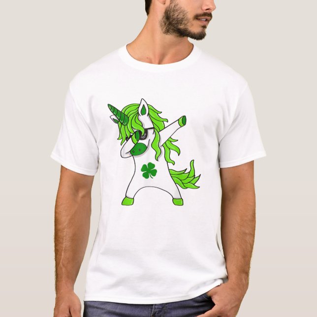 T-Shirt Leprechaun qui Dabbe pour la Saint-Patrick (Devant)