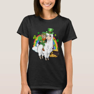 T-shirt Leprechaun Ride Llama Alpaca Saint Patricks Day