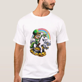 T-shirt Leprechaun Unicorn Cute