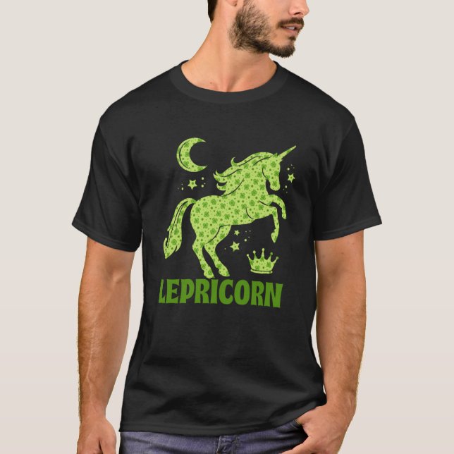 T-shirt Lepricorn Leprechaun Unicorn St Patrick s Day Sham (Devant)