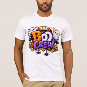 T-shirt L'ÉQUIPAGE BOO Mignon et Effrayant Halloween en Fa