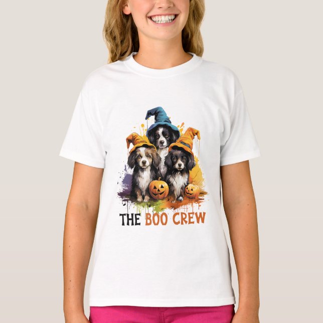 T-shirt L'équipage de bateau Halloween (Devant)