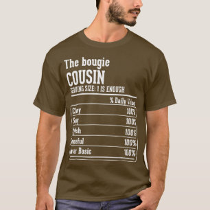 T-shirt L'équipage de Cousin Faits nutritionnels le Bougie