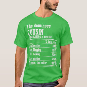 T-shirt L'équipage de Cousin Faits nutritionnels Les Domin
