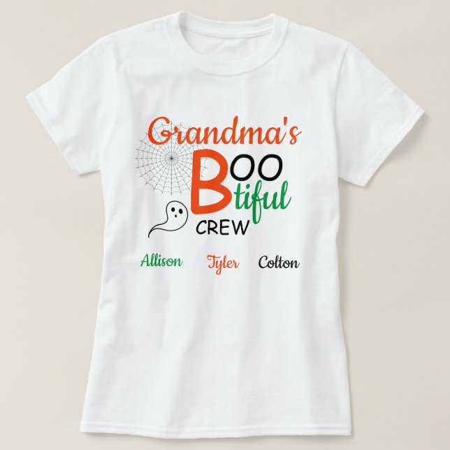 T-shirt L'équipage de grand-mère (Design devant)