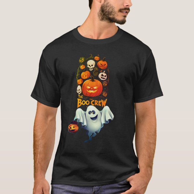 T-shirt L'équipage du Boo Halloween (Devant)