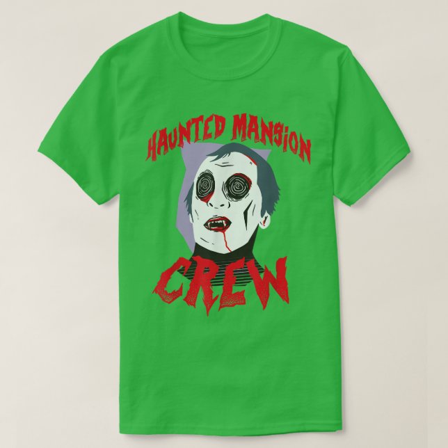 T-shirt L'équipage Haunted Bewitch Mansion Vampire Hallowe (Design devant)