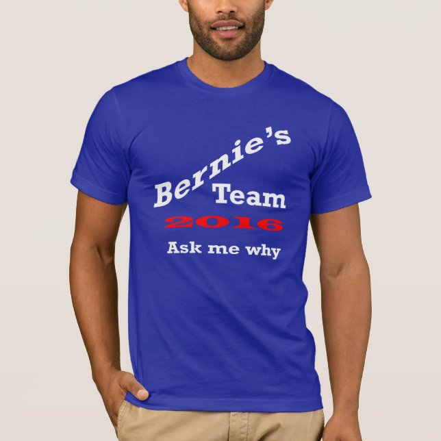 T-shirt L'équipe 2016 des *Bernie demandent (Devant)
