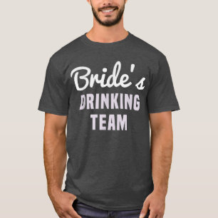 T-shirt L'équipe d'alcools de la mariée, cadeau de la serv