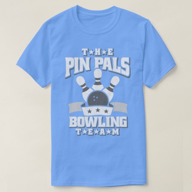 T-shirt L'équipe de bowling Pin Pals T (Design devant)