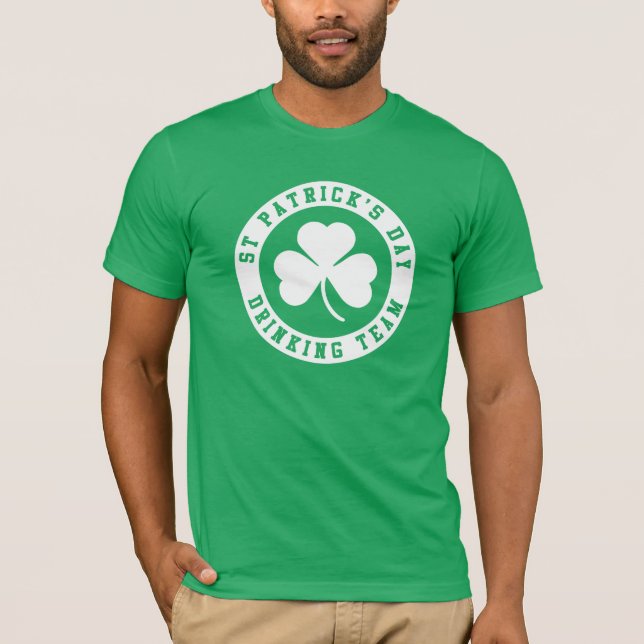 T-shirt L'équipe de buveurs de la Saint-Patrick (Devant)