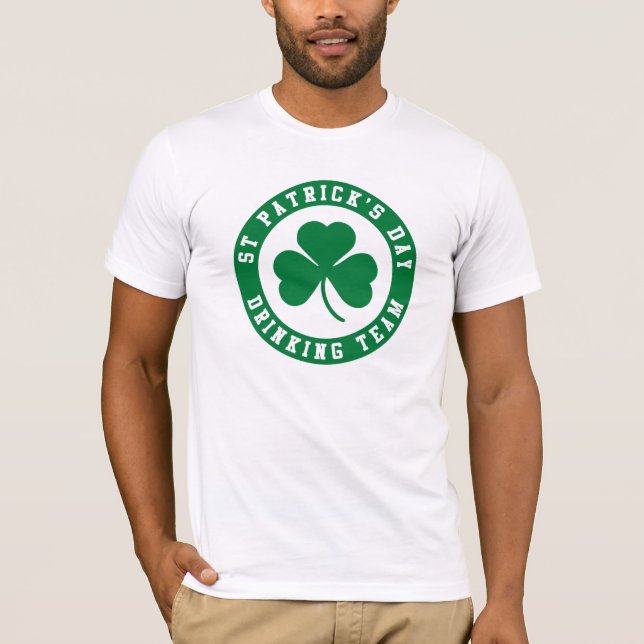 T-shirt L'équipe de buveurs de la Saint-Patrick (Devant)