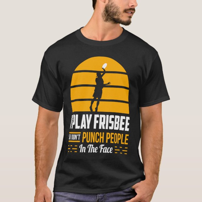 T-shirt L'équipe de golf de Frisbee Disk ne punch pas les  (Devant)