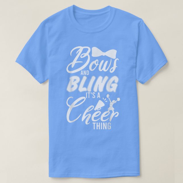 T-shirt L'Équipe De Jeunes Mange Pom-pom girl Bows Et Blin (Design devant)