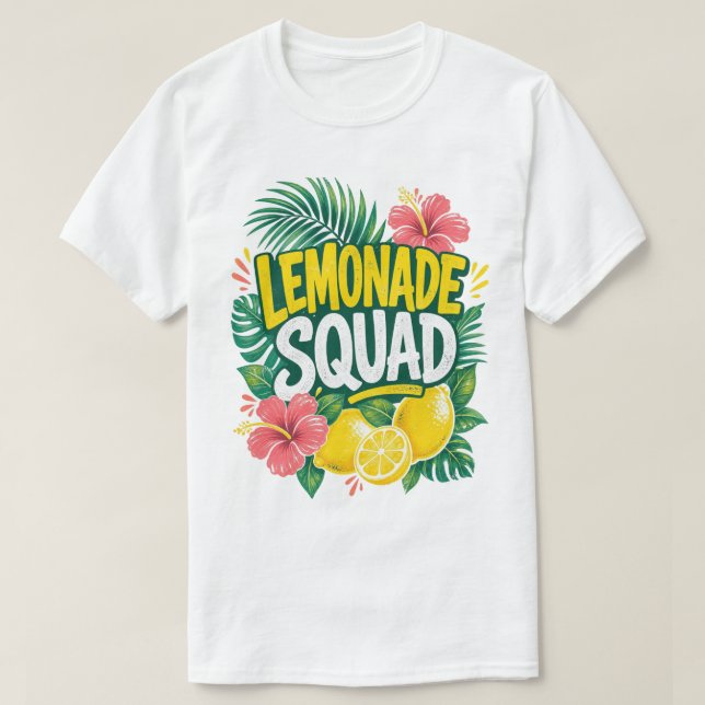 T-shirt L'équipe de la limonade tropicale d'été (Design devant)