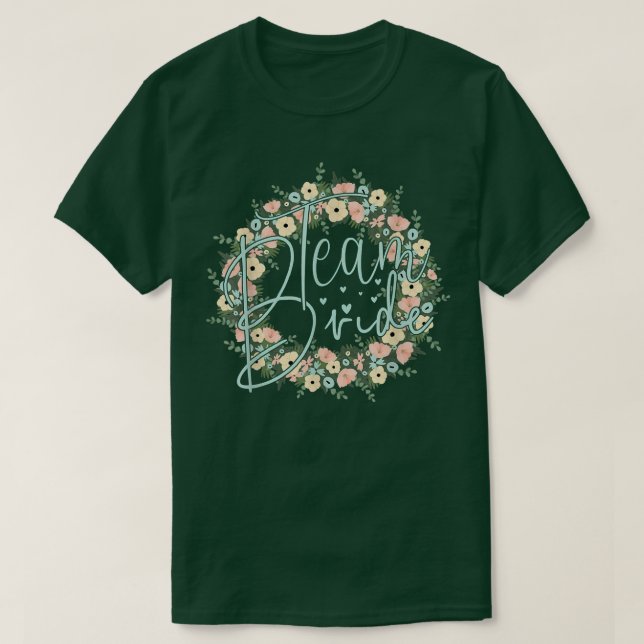 T-shirt L'équipe de la mariée Enterrement de vie de jeune  (Design devant)