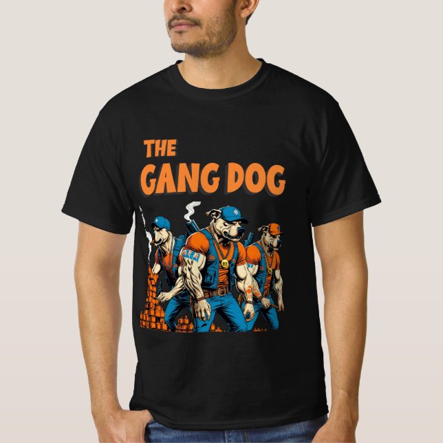 T-shirt L'équipe de la rue des Chiens de gang Tee (Devant)