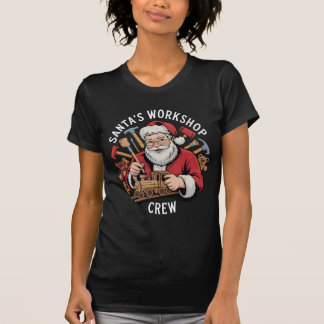 T-shirt L'équipe de l'atelier du Père Noël drôle - Assista