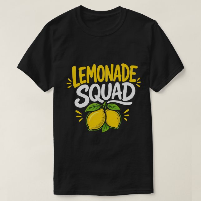 T-shirt L'équipe de limonade, un design d'été amusant  (Design devant)