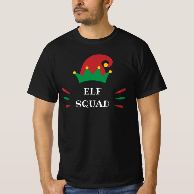 T-shirt L'équipe de lutins | Citation de lutin de Noël per (Devant)