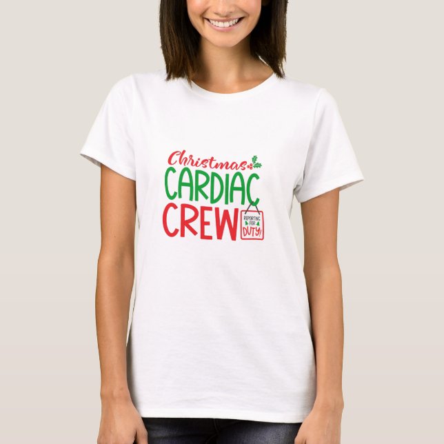 T-shirt L'équipe de Noël Cardiac, département de cardiolog (Devant)