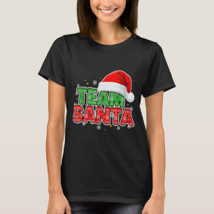 T-shirt L'équipe de Noël du Père Noël, l'équipe et la fami