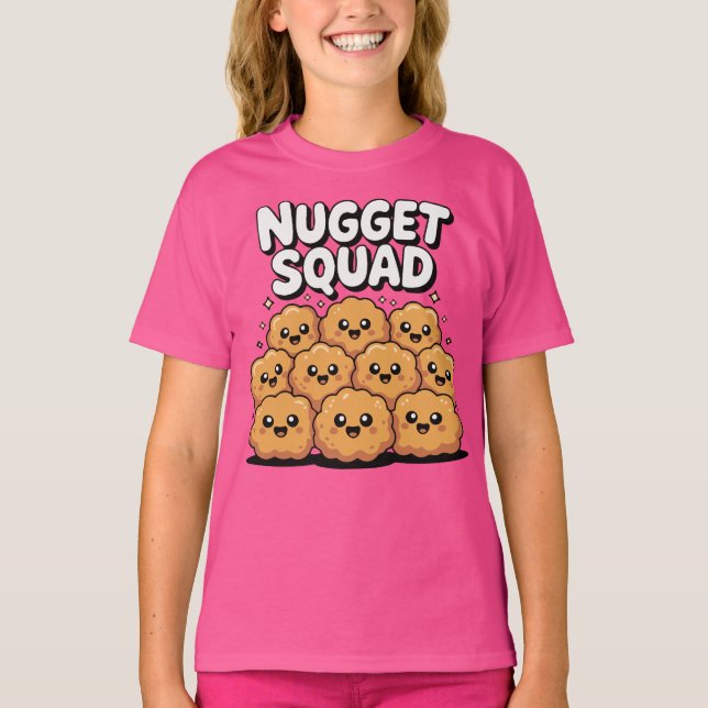 T-shirt L'équipe de nuggets de poulet (Devant)