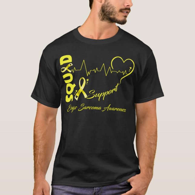 T-shirt L'équipe de soutien EWINGS SARCOMA SENSIBILISATION (Devant)