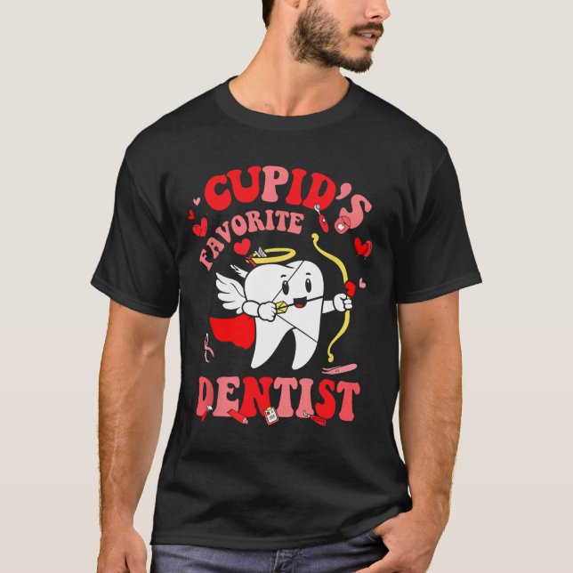 T-shirt L'équipe dentaire de la Saint-Valentin du dentiste (Devant)