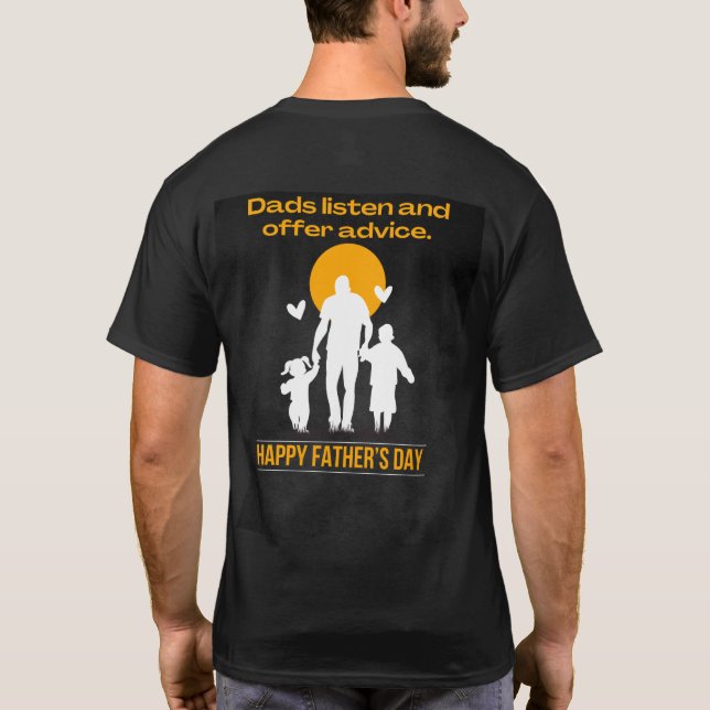 T-shirt L'équipe du corps de papa (Dos)