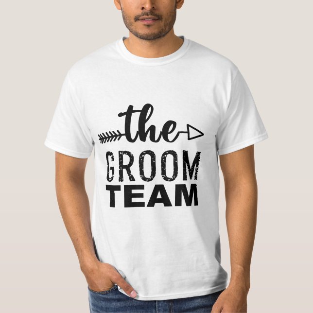 T-shirt L'équipe du marié (Devant)