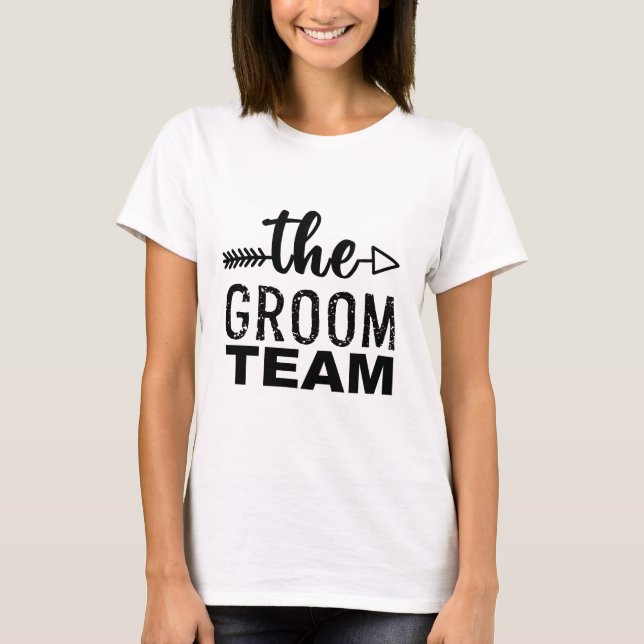 T-shirt L'équipe du marié (Devant)